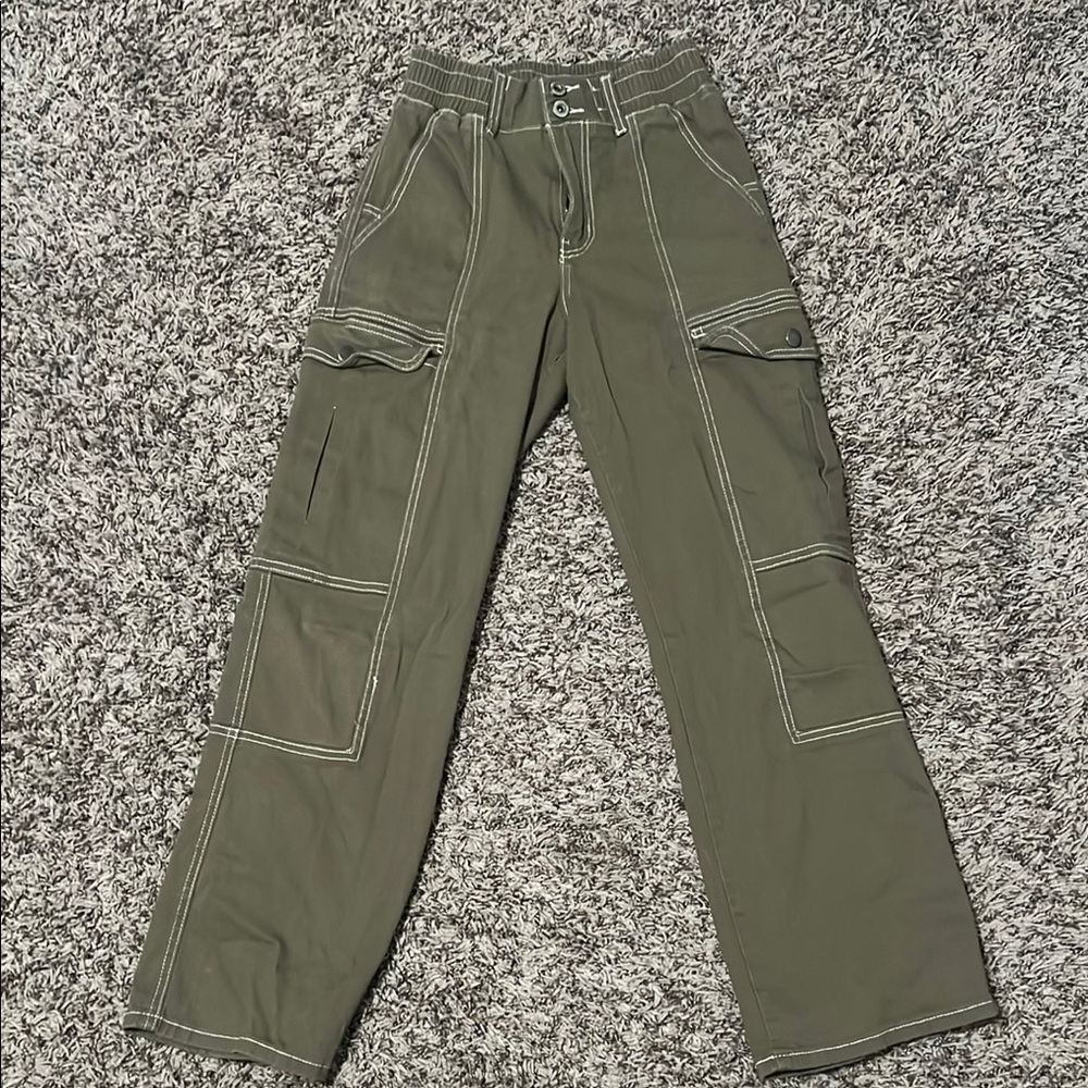 Olive Green Cargo Pants